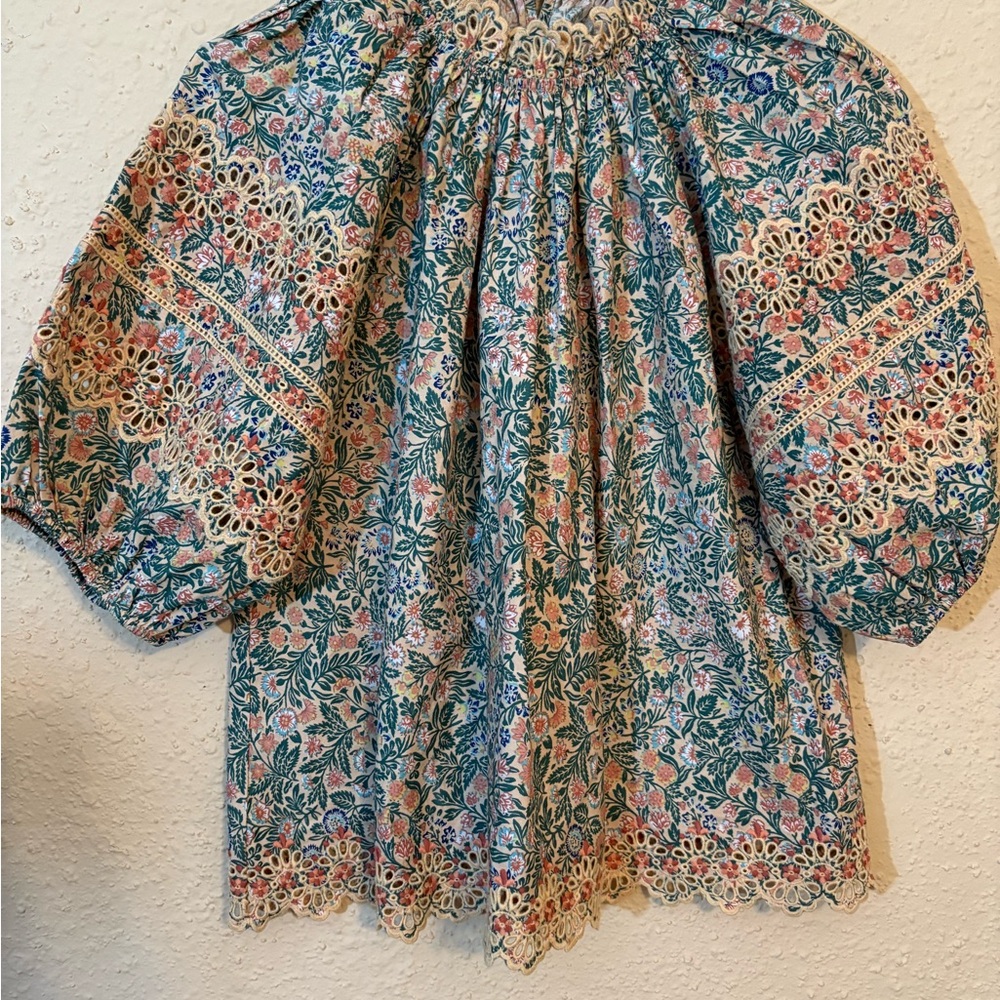 Ulla Johnson Floral Blouse (M)